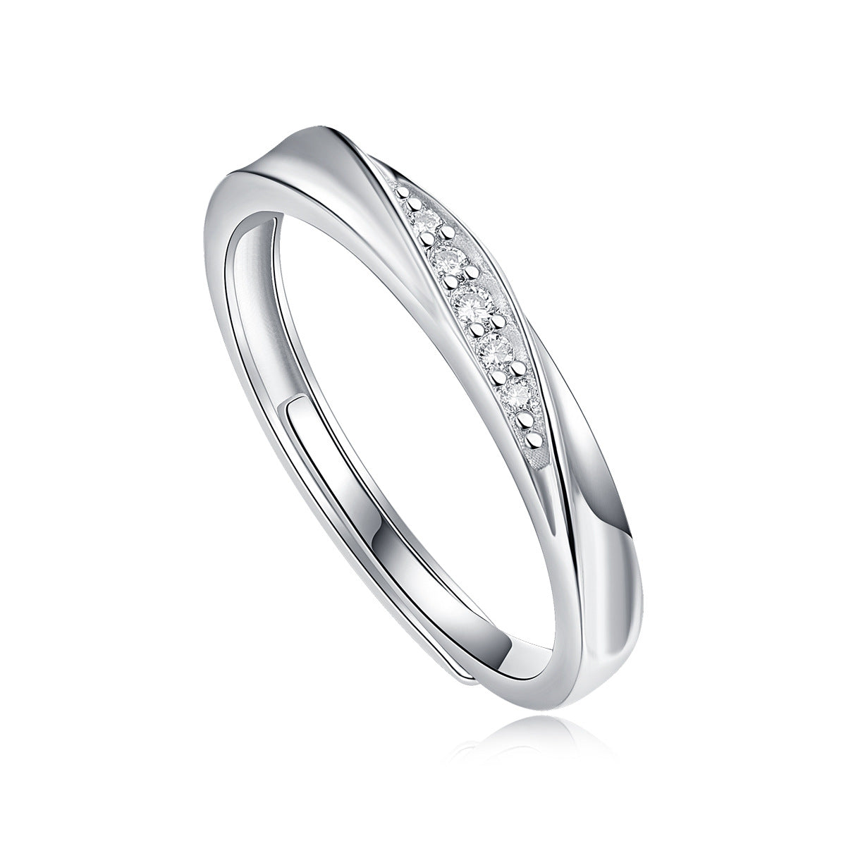 S925 Sterling Silver Moissanite Couple's Rings
