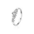 S925 Sterling Silver Starry Sky Moissanite Ring