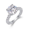 S925 Silver Stackable Moissanite Ring