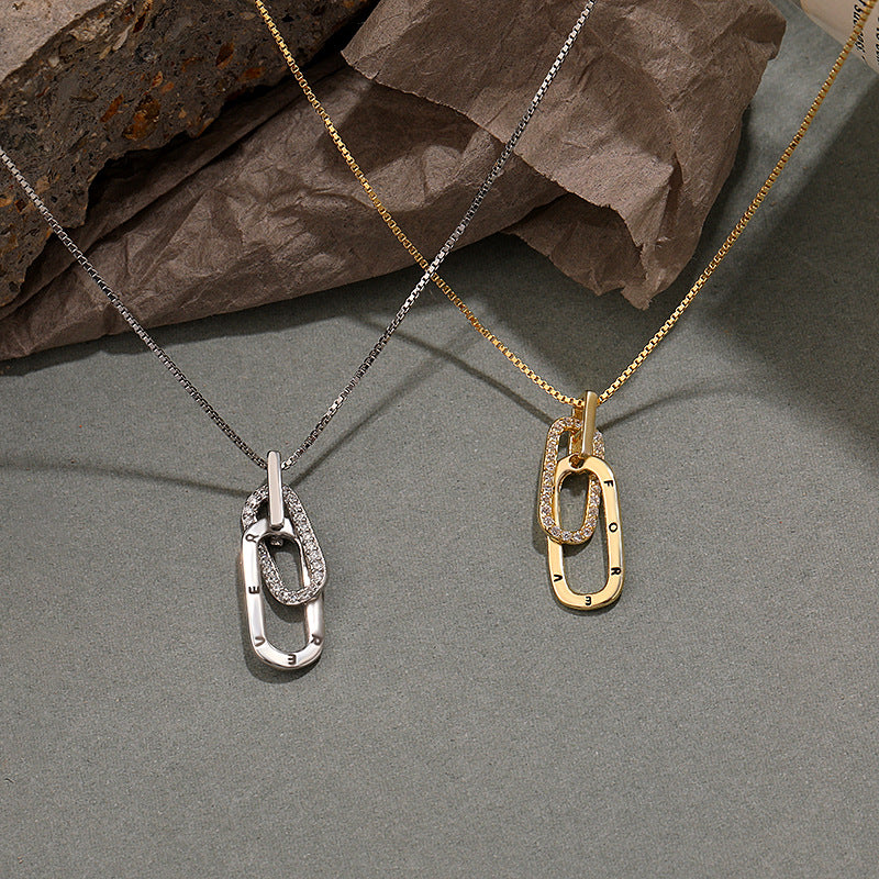 925 Sterling Silver and Zircon Necklace