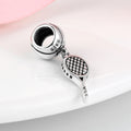 S925 Sterling Silver Tennis Rackets Bracelet Pendant