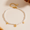 S925 Sterling Silver Gold Plated Pearl Bracelet