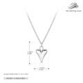 S925 Sterling Silver Heart Necklace