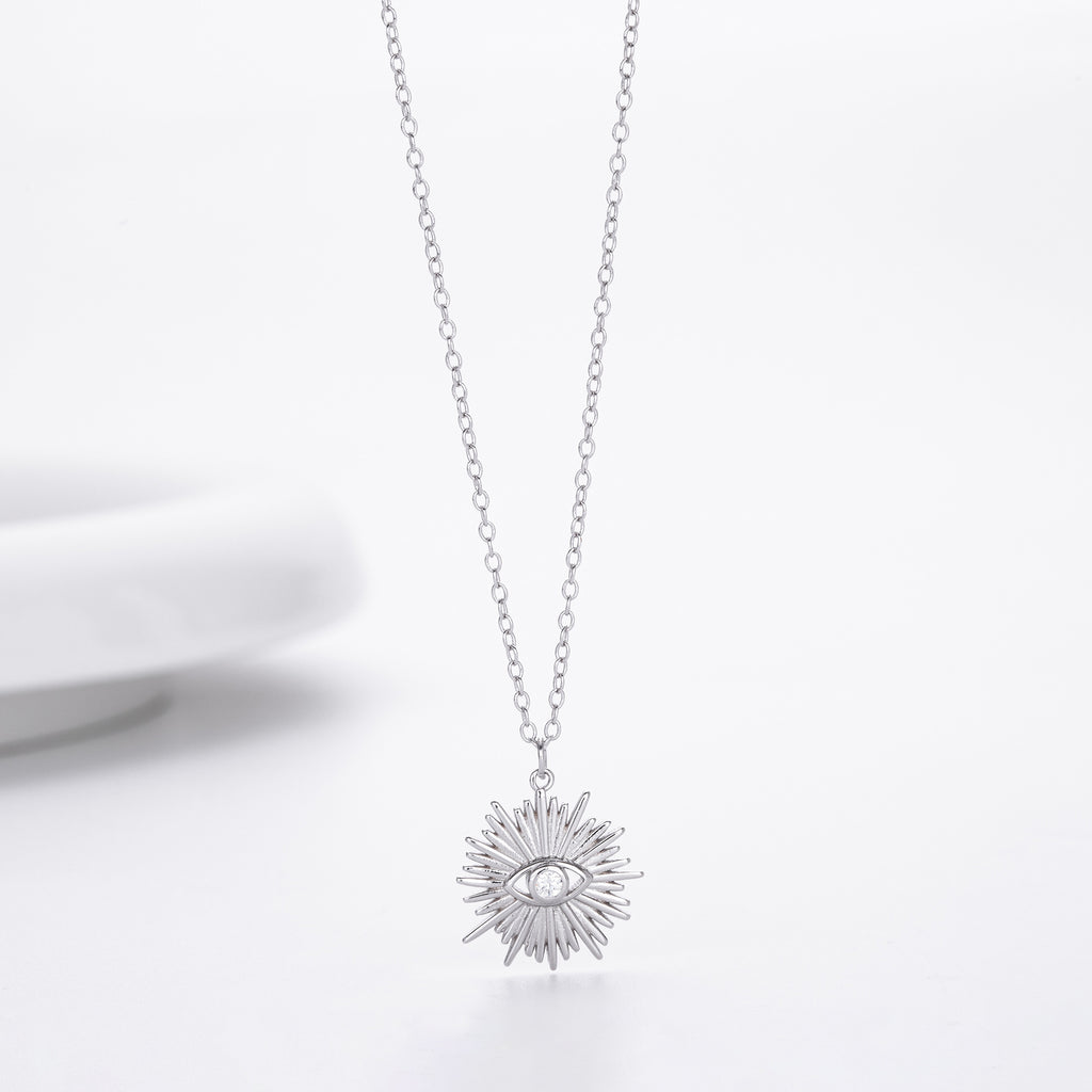 S925 Sterling Silver Fashion Necklace - Evil Eye