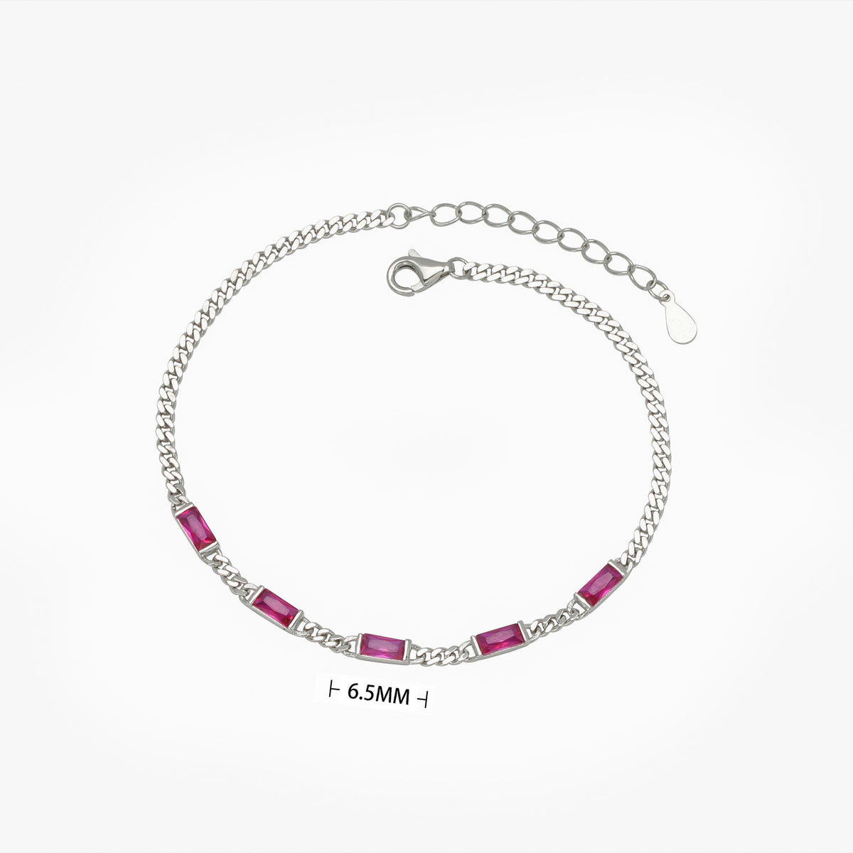 S925 Sterling Silver Cubic Zirconia Bracelet