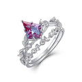 S925 Sterling Silver Gold-Plated Alexandrite Ring