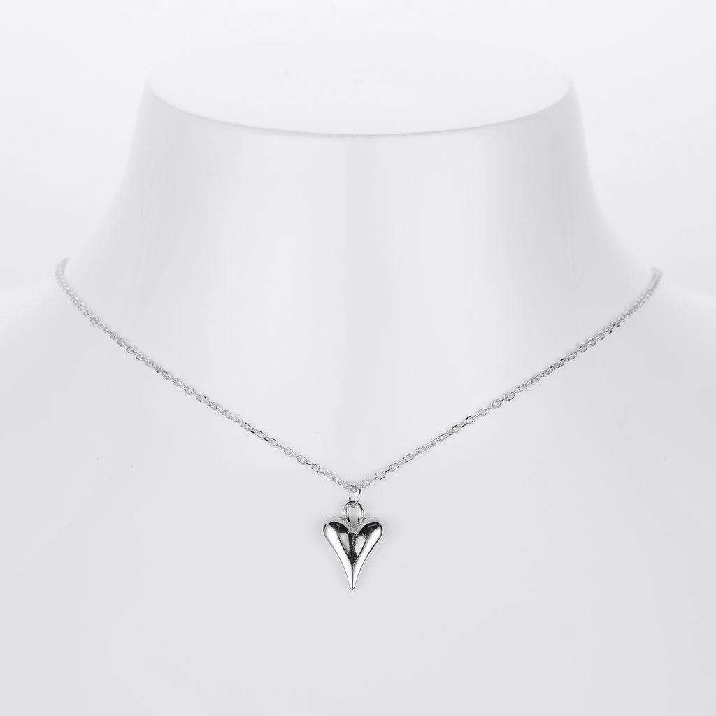 S925 Sterling Silver Heart Necklace
