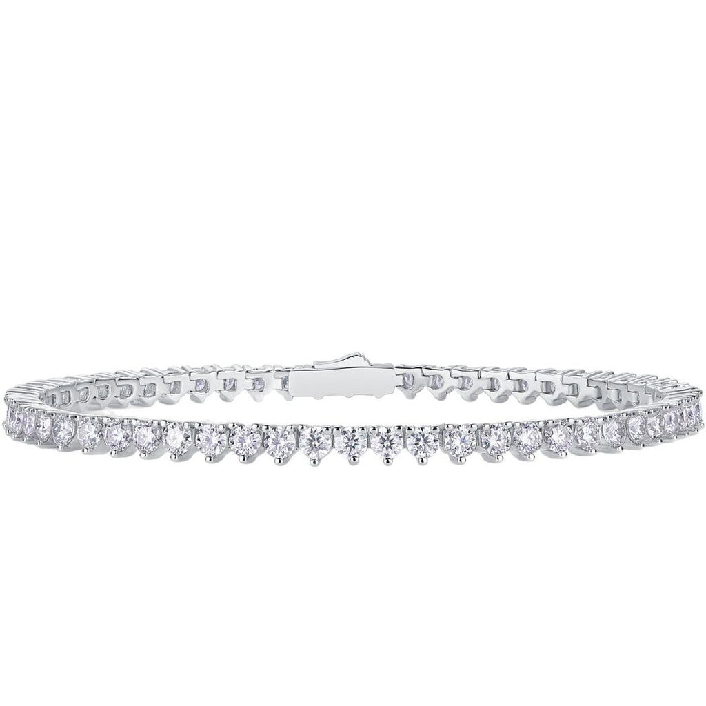 New S925 Sterling Silver Moissanite Bracelet