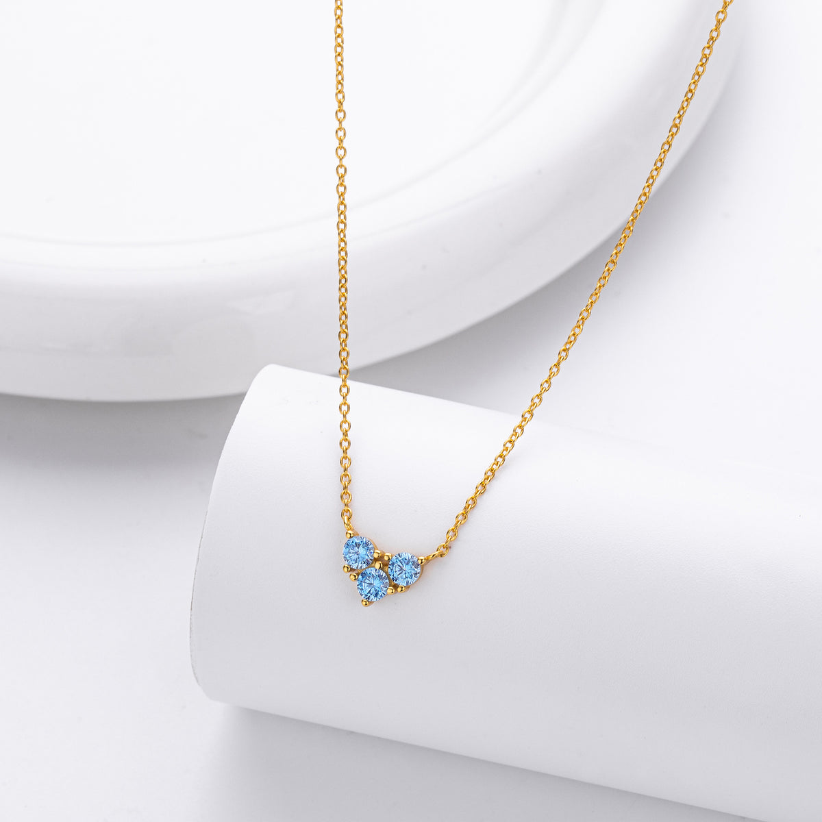 S925 Sterling Silver Niche Design Zirconia Necklace