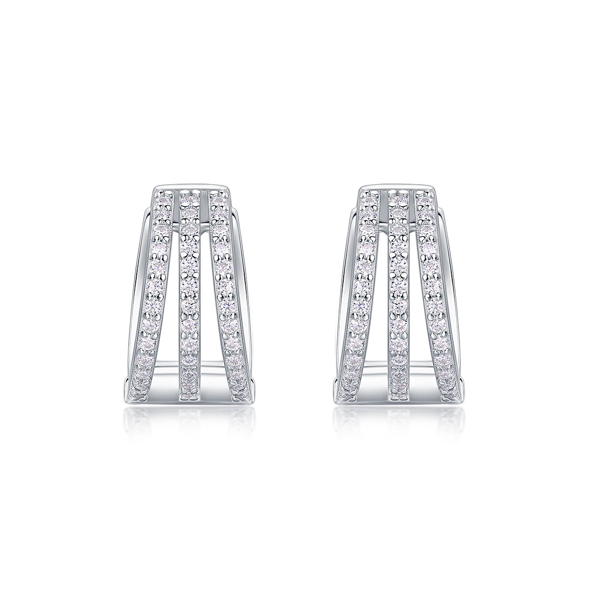 S925 Silver Long Moissanite Earrings