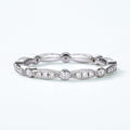 S925 Sterling Silver Thin-Band Moissanite Ring