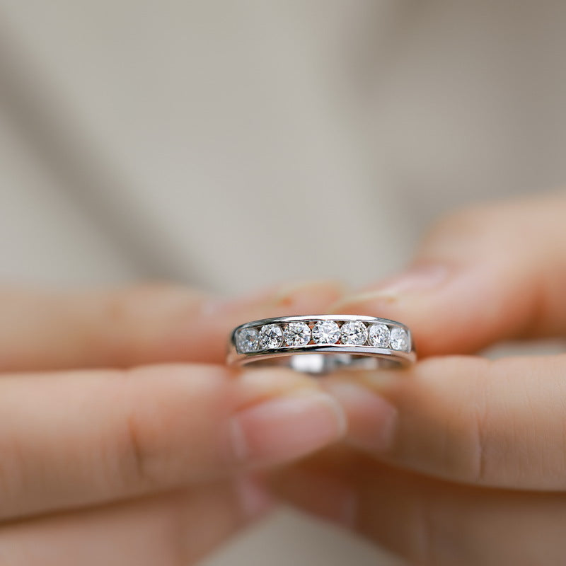 S925 Sterling Silver Radiant Moissanite Ring