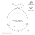 S925 Sterling Silver Pentagram Bracelet with Zirconia