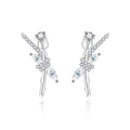 S925 Sterling Silver Marquise Moissanite Rose Lover Earrings