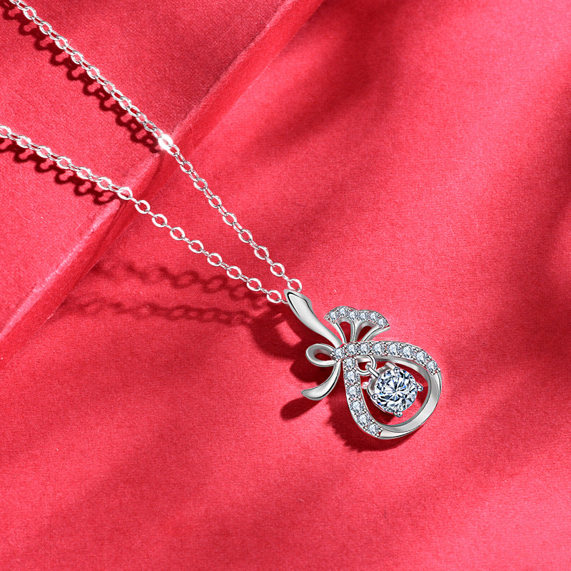 S925 Sterling Silver New Chinese Palace Style Pendant Necklace