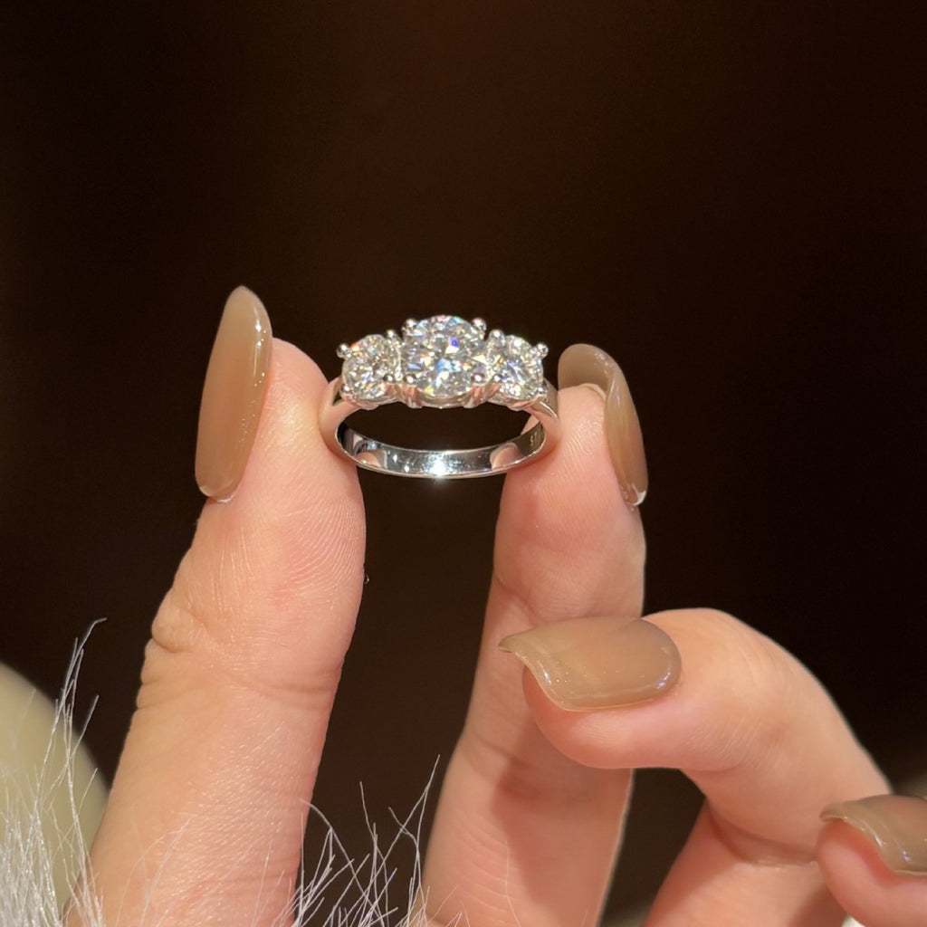 S925 Silver Moissanite Ring
