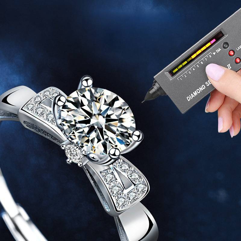 S925 Sterling Silver “By Your Side” Moissanite Couple Ring