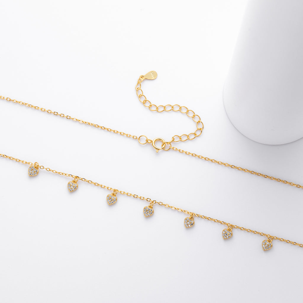 S925 pure silver zirconia ins exclusive necklace