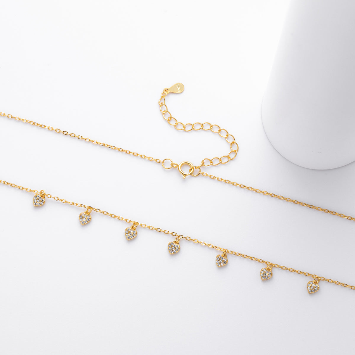 S925 pure silver zirconia ins exclusive necklace
