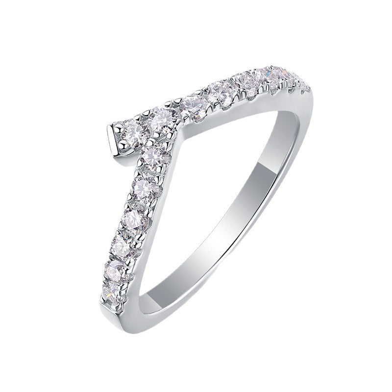 S925 Silver Moissanite Ring