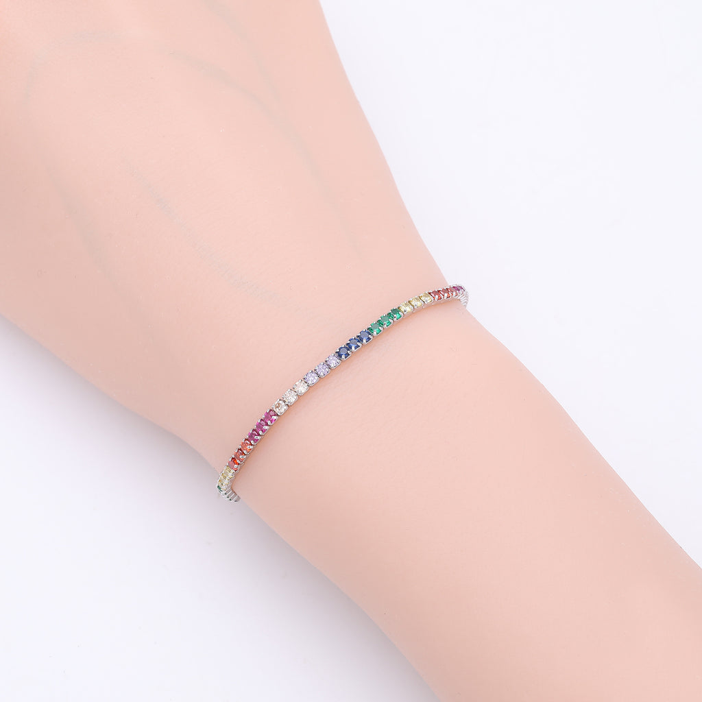 S925 Colorful Zircon Bracelet