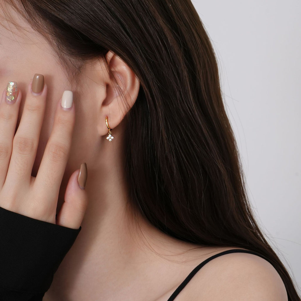 S925 Sterling Silver Earrings Set with Zirconia