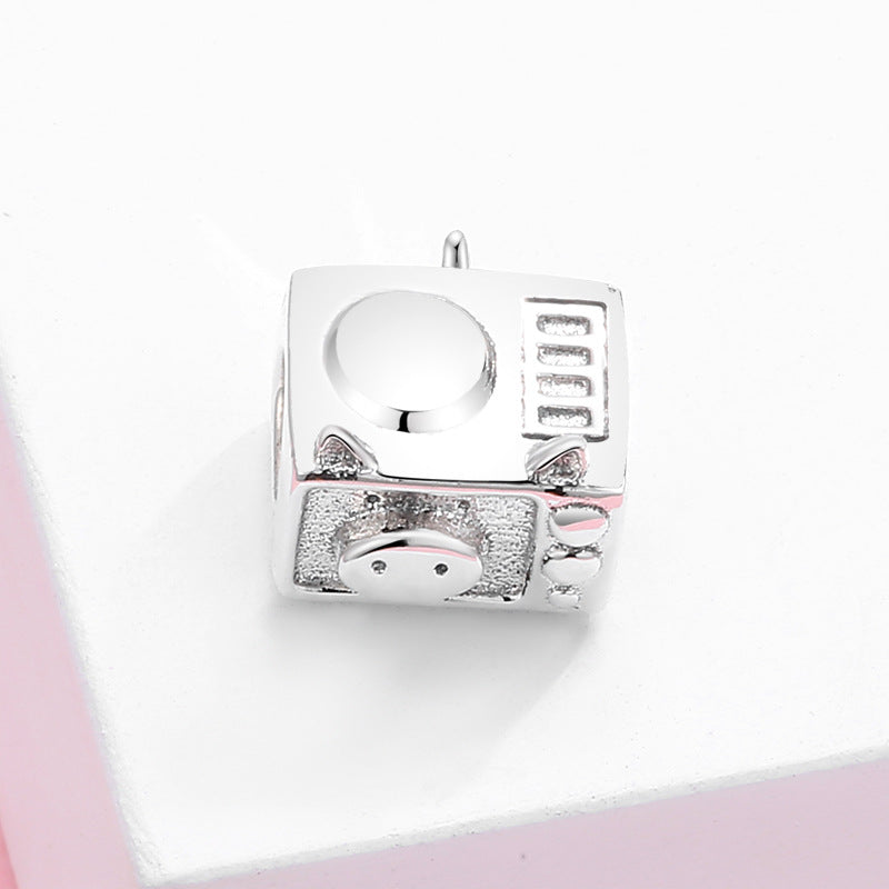 S925 Sterling Silver Piggy Oven Mix and Match Style Bead