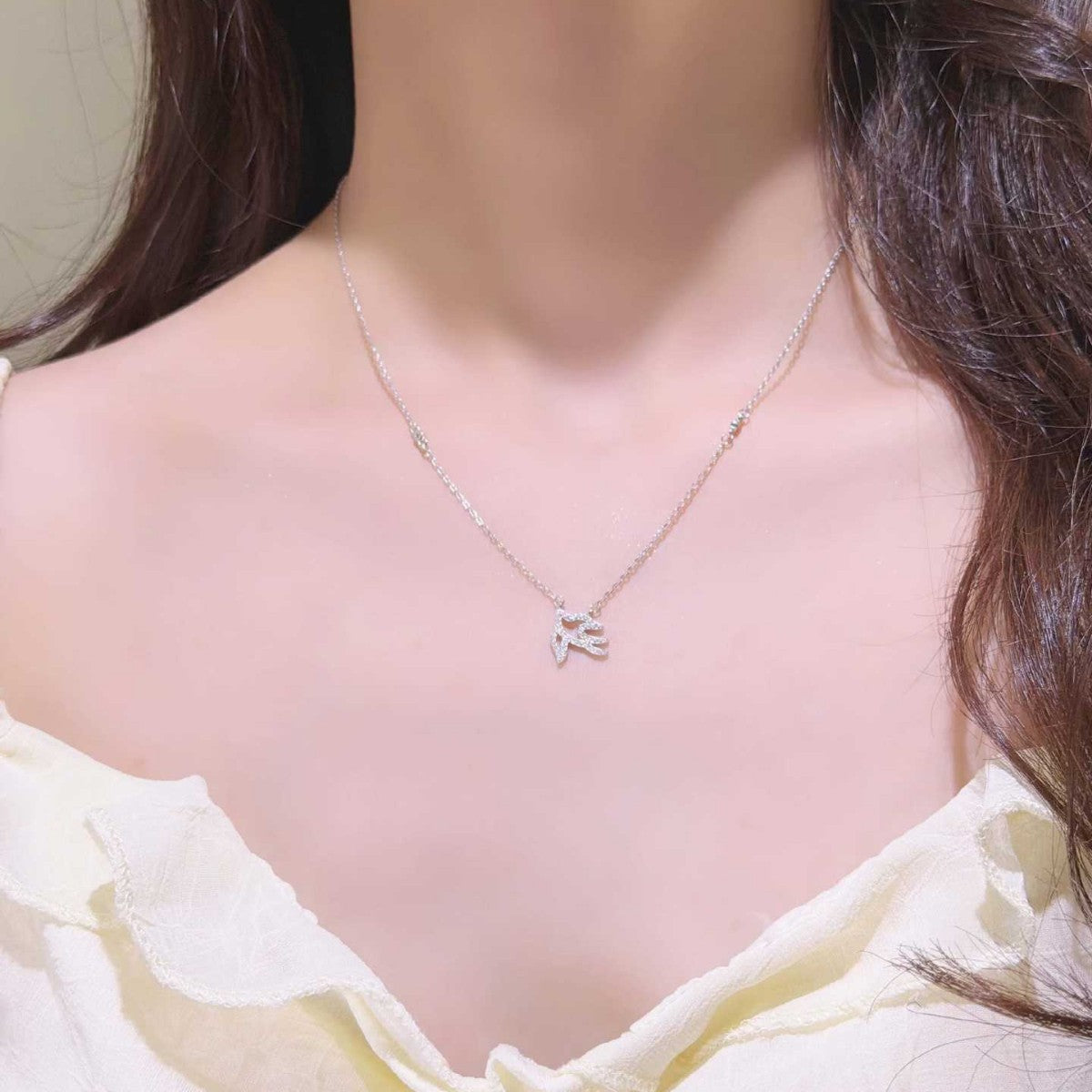 S925 Sterling Silver Flying Swallow Pendant Necklace
