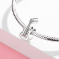 S925 Sterling Silver Rock Band Guitar Shape Bead Pendant