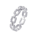 S925 Silver Full-Band Moissanite Ring