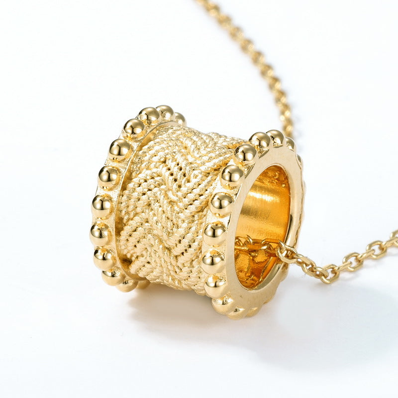 S925 Sterling Silver Slim Waist Wheat Ear Necklace