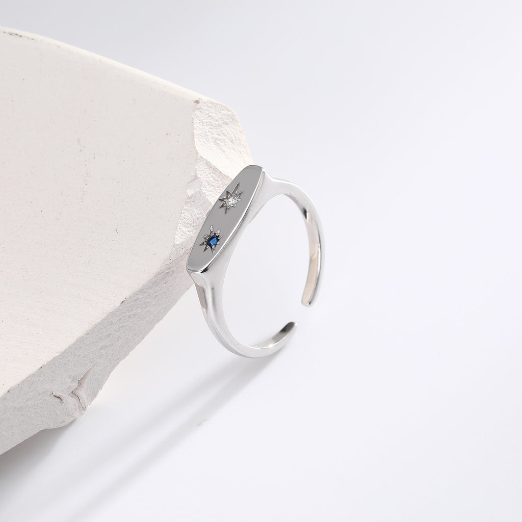 Popular S925 sterling silver rings in Europe and America, featuring niche designs