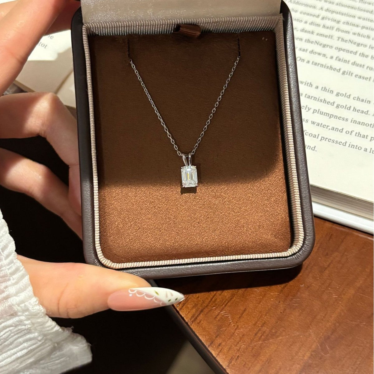 S925 Sterling Silver Moissanite Necklace