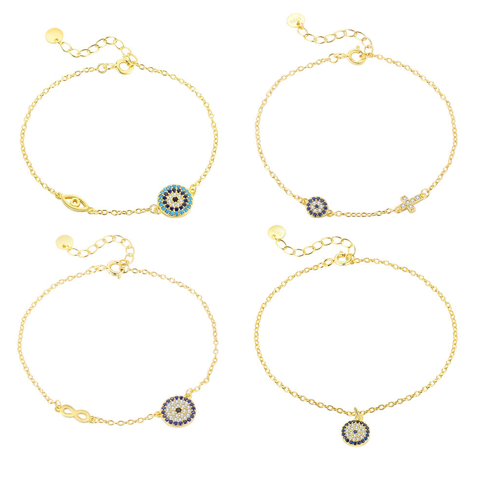 S925 Sterling Silver and Zircon Bracelet