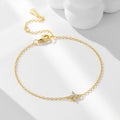 S925 Sterling Silver Four Leaf Clover Zircon Inlaid Bracelet