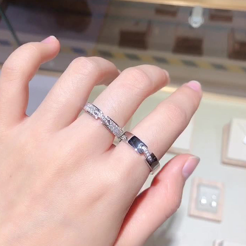 S925 Sterling Silver Moissanite Engagement Ring