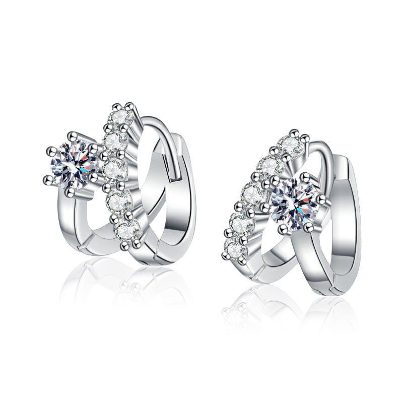 S925 Sterling Silver Moissanite Earrings