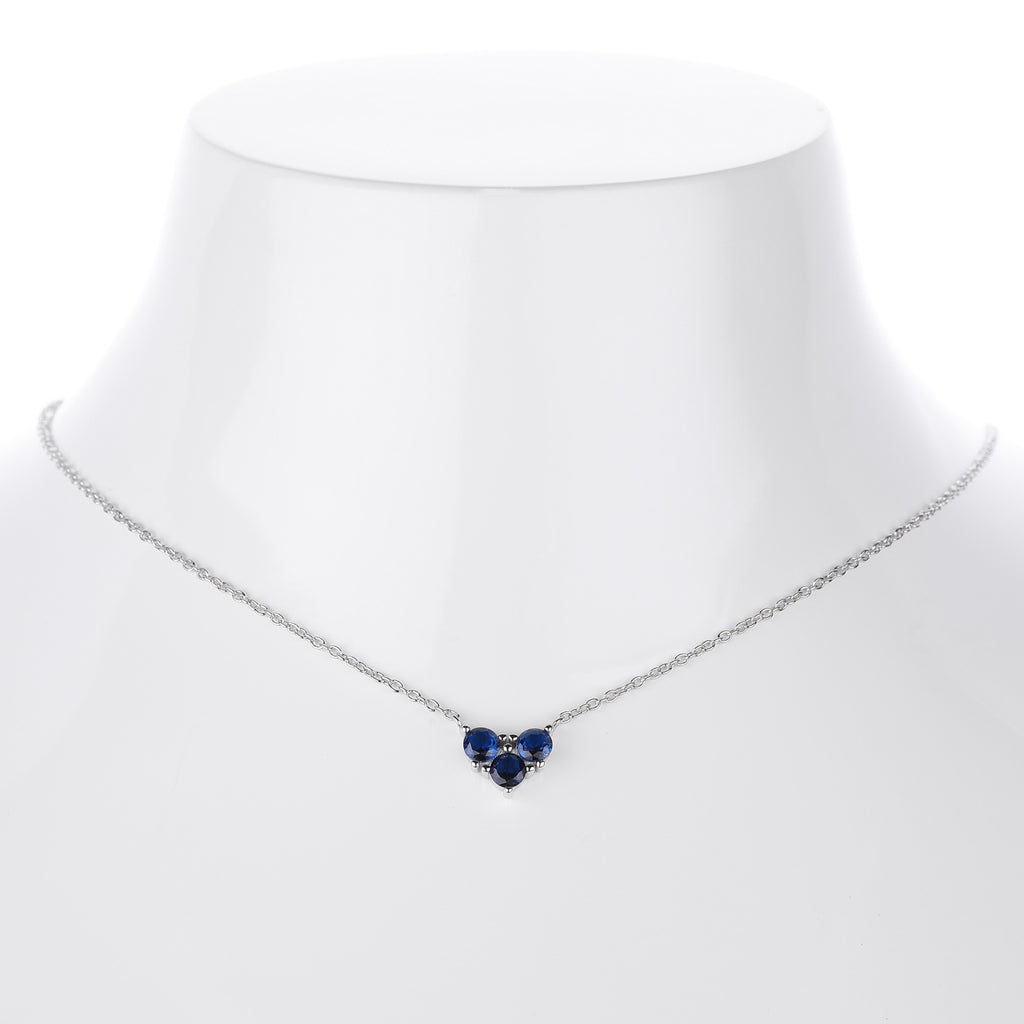 S925 Sterling Silver Niche Design Zirconia Necklace