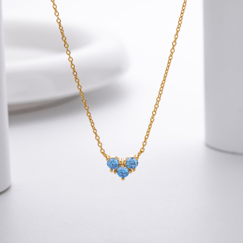 S925 Sterling Silver Niche Design Zirconia Necklace