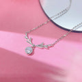 S925 Sterling Silver "Always with You" Christmas Antler Necklace