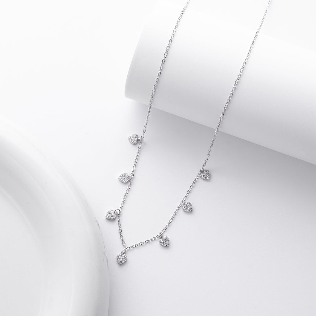 S925 pure silver zirconia ins exclusive necklace