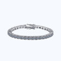 S925 Sterling Silver Bracelet Fully Set with Moissanite