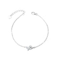 S925 Sterling Silver "Butterfly & Flower" Bracelet