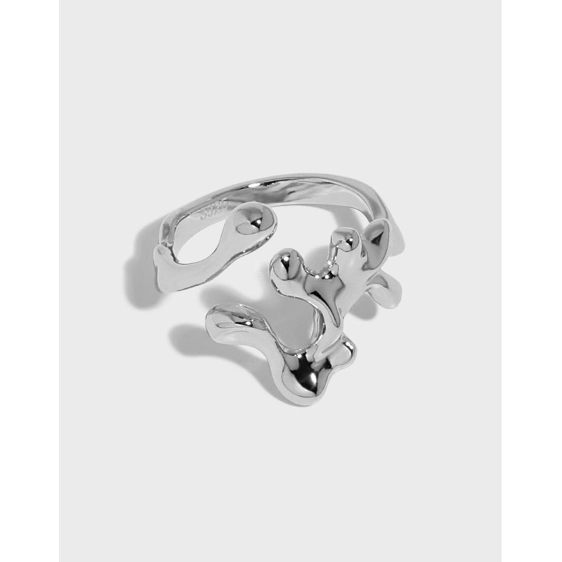 Abstract Liquid Metal Open Ring