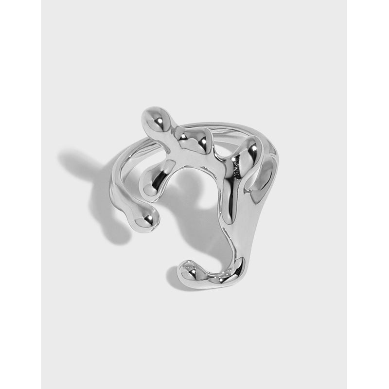 Abstract Sculptural Statement Ring