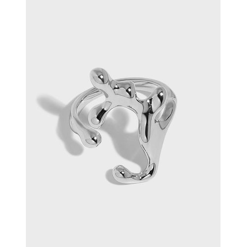 Abstract Sculptural Statement Ring
