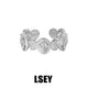 Rhodium Plated / Opening adjustable