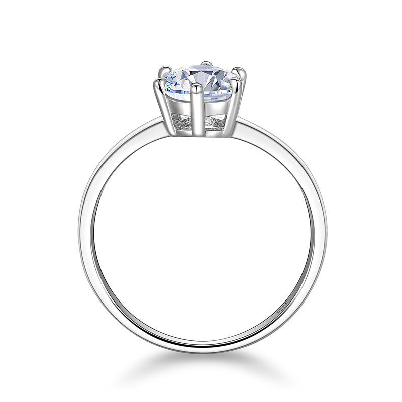Classic 1ct 6-Prong Moissanite Ring – image 5