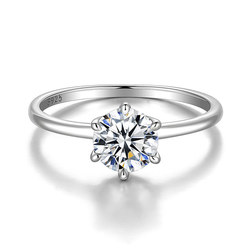 Classic 1ct 6-Prong Moissanite Ring – image 6