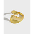 Asymmetric Teardrop Open Ring